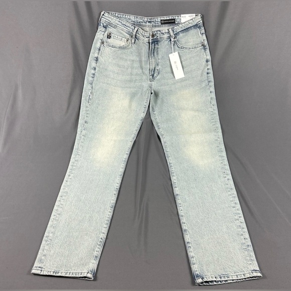 AG Adriano Goldschmied Jeans Everett Slim Straight 34 x 32 High Point Blue